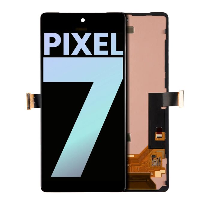 OLED Display mit Rahmen (mit Fingerabdruck Sensor) für Pixel 7 (Original)