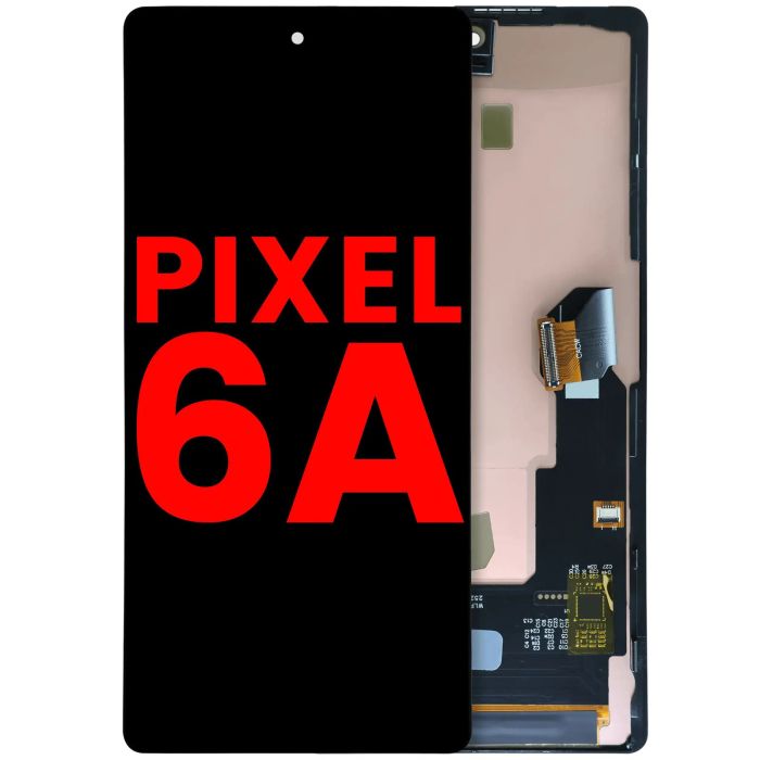 OLED Display mit Rahmen (ohne Fingerabdruck Sensor) für Pixel 6A (All Colors)