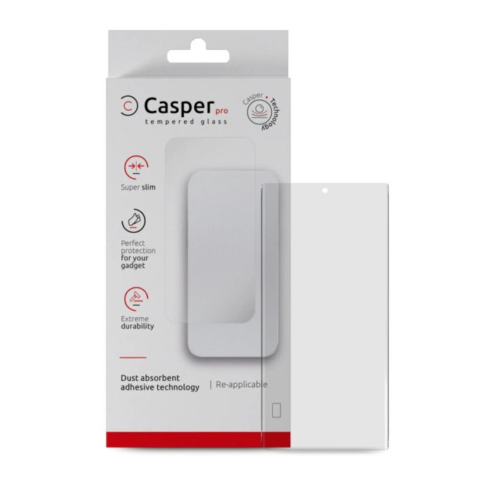 Casper Pro Displayschutzglas für Pixel 6A (Retail-Verpackung) (Transparent)