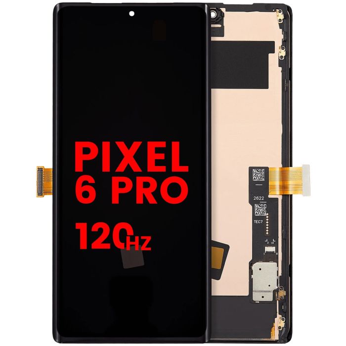 OLED Display mit Rahmen (ohne Fingerabdruck Sensor) für Pixel 6 Pro