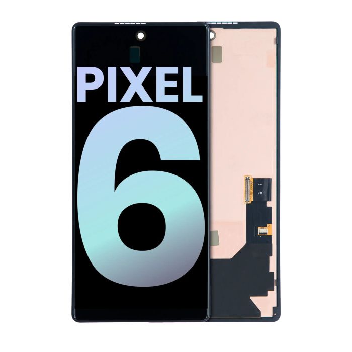 OLED Display mit Rahmen (mit Fingerabdruck Sensor) für Pixel 6 (Original)