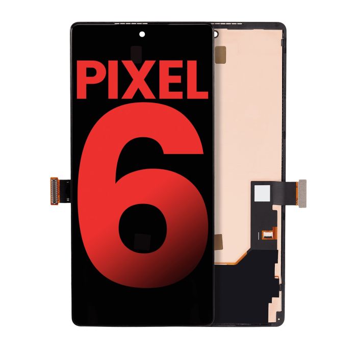 OLED Display mit Rahmen (ohne Fingerabdruck Sensor) für Pixel 6 (All Colors)