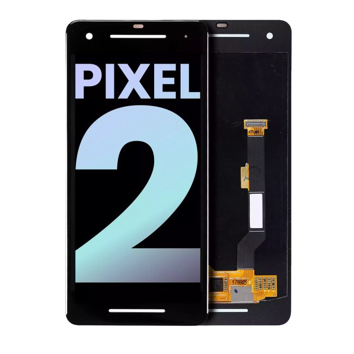 OLED Display Einheit ohne Rahmen für Google Pixel 2 (Original) (Schwarz)