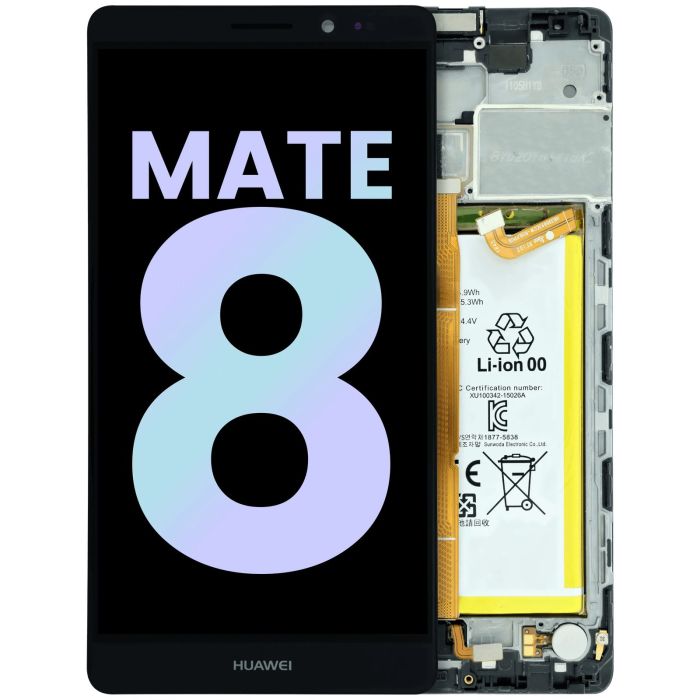 LCD Display mit Rahmen für Huawei Mate 8 NXT-L09 (Original) (alle Farben)