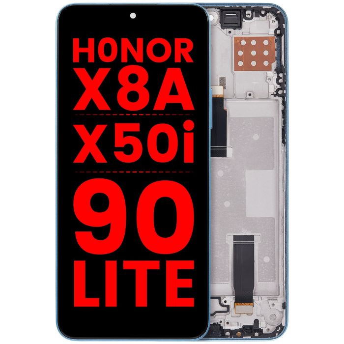 LCD Display mit Rahmen für Honor X8A/ X50i/ 90 Lite (Cyan Lake)