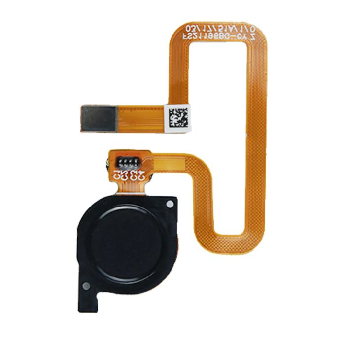Fingerabdruck Leser mit Flexkabel für Huawei Y7 Pro (2018) (Schwarz)