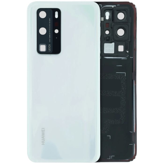Rückseite Abdeckung für Huawei P40 Pro (Original) (Weiß)