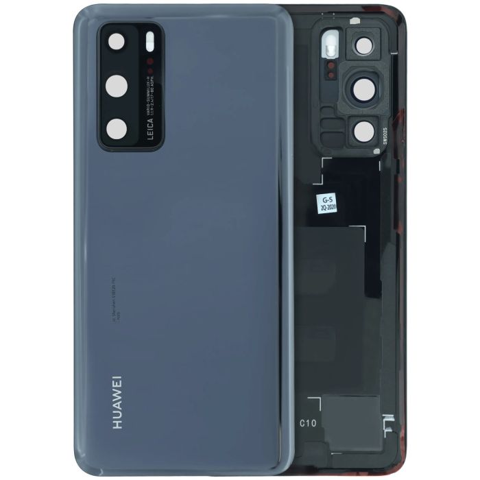 Rückseite Abdeckung für Huawei P40 (Service Pack) (Schwarz)