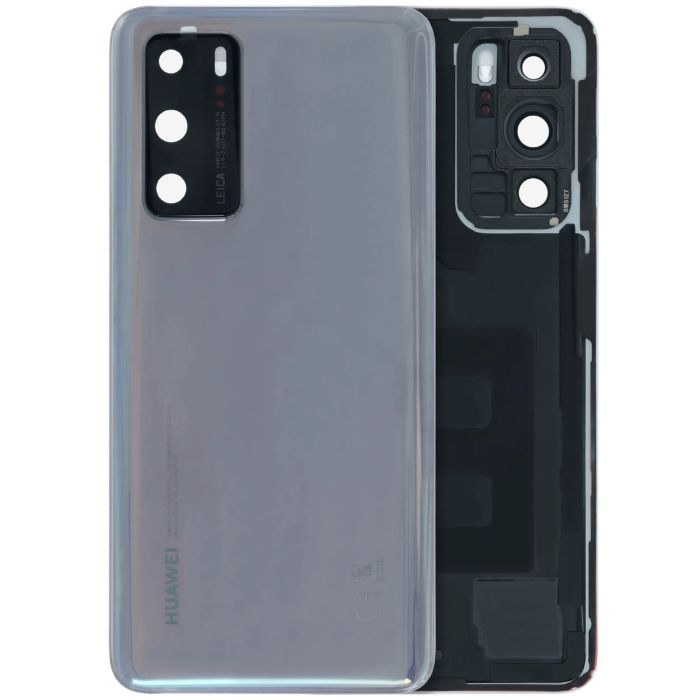 Rückglas für Huawei P40 (2020) (Service Pack) (Ice White)