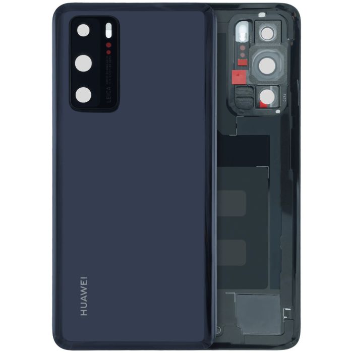 Rückglas für Huawei P40 (2020) (Service Pack) (Schwarz)