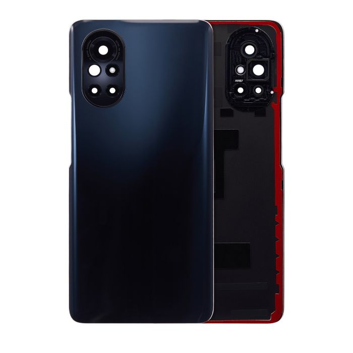 Rückglas mit Kameralinse für Huawei Nova 8 (Schwarz)
