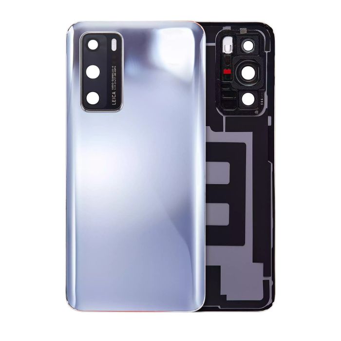 Rückglas mit Kameralinse für Huawei P40 (Silver Frost)