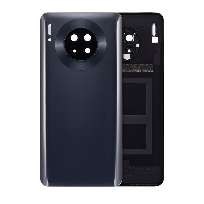 Rückglas mit Kameralinse für Huawei Mate 30 (Schwarz)