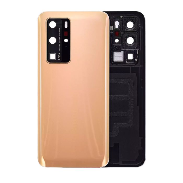 Rückglas mit Kameralinse für Huawei P40 Pro (Blush Gold)