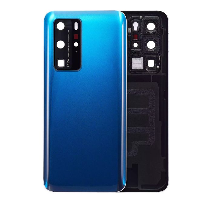 Rückglas mit Kameralinse für Huawei P40 Pro (Deep Sea Blue)