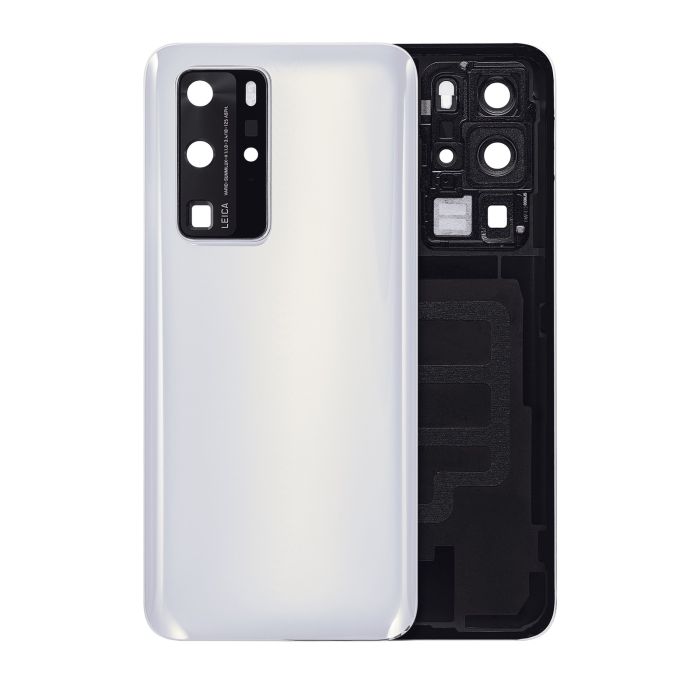 Rückglas mit Kameralinse für Huawei P40 Pro (Ice White)