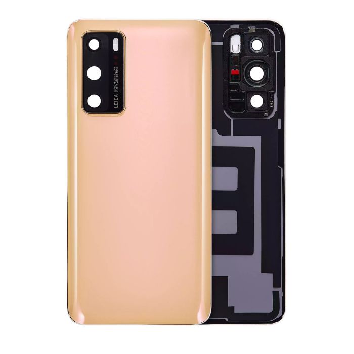 Rückglas mit Kameralinse für Huawei P40 (Blush Gold)