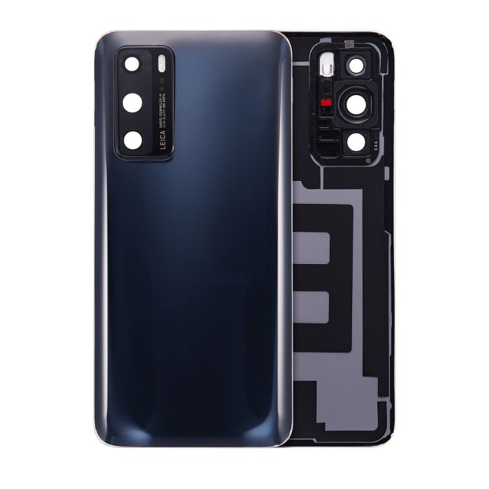 Rückglas mit Kameralinse für Huawei P40 (Schwarz)