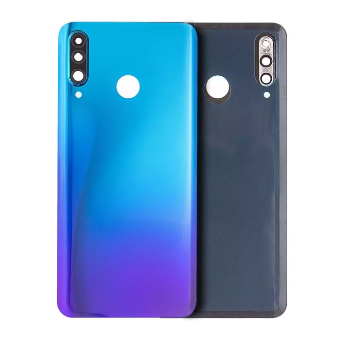 Rückglas mit Kameralinse für Huawei P30 Lite/ Nova 4E (Peacock Blue)