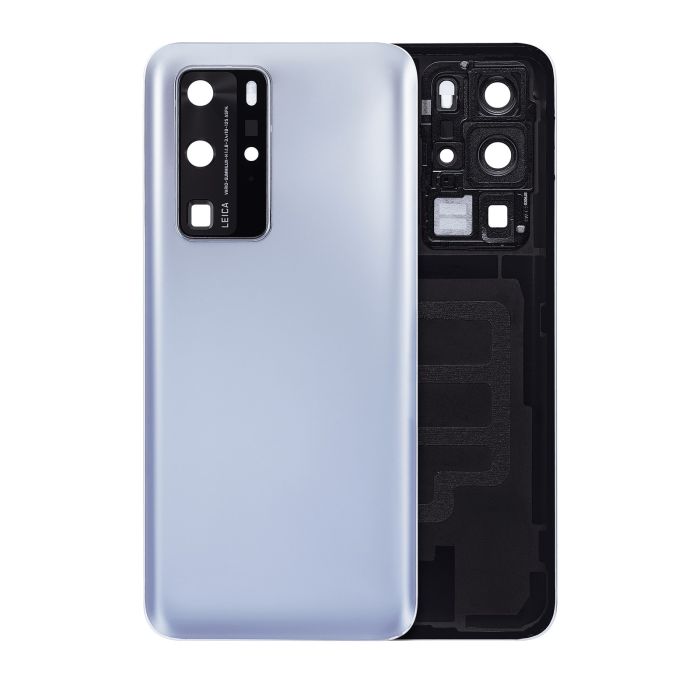 Rückglas mit Kameralinse für Huawei P40 Pro (Matte Silver)
