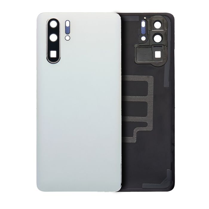 Rückseite Abdeckung mit Kameralinse für Huawei P30 Pro (Pearl White)
