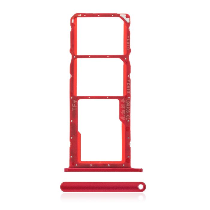 Dual Sim Schacht für Huawei Y7 (2019) (Coral Red)