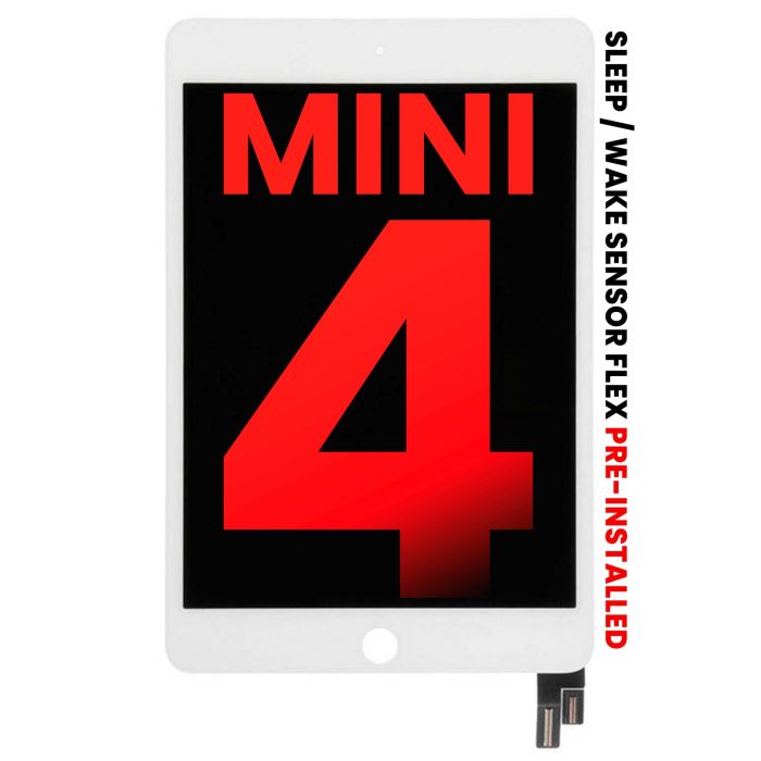 LCD Display Einheit mit Digitizer für iPad Mini 4 (Aftermarket Plus) (Weiß)