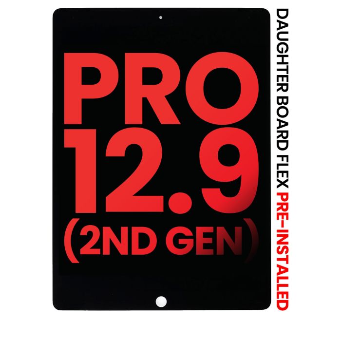 LCD Display Einheit mit Digitizer & Platine für iPad Pro 12.9" 2nd Gen (Schwarz)