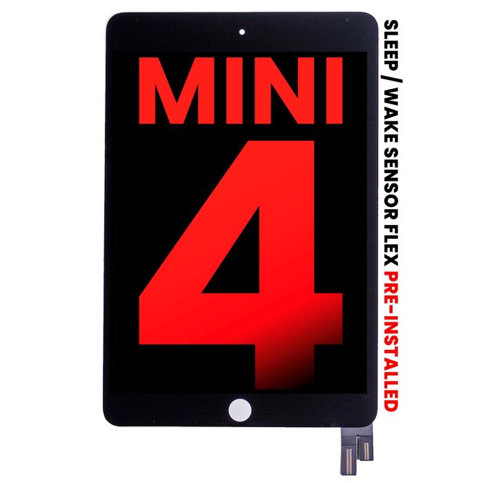 LCD Display Einheit mit Digitizer für iPad Mini 4 (Aftermarket Plus) (Schwarz)