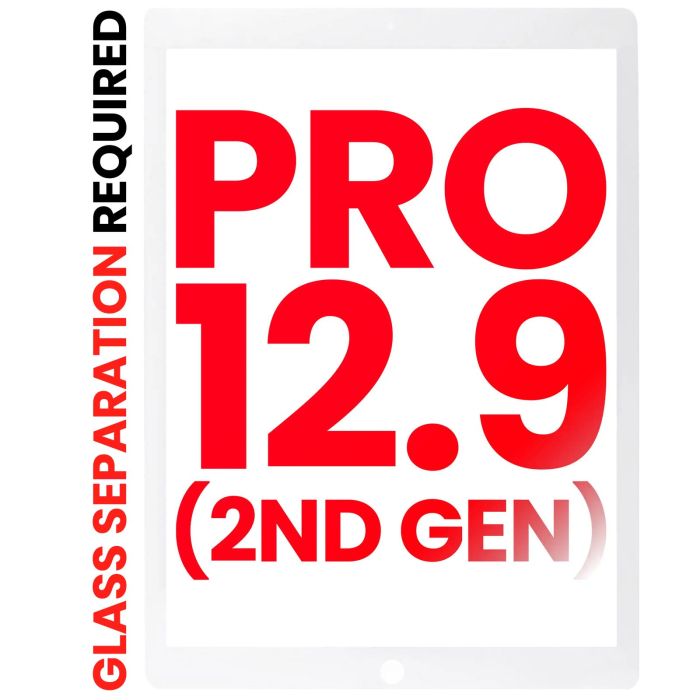 Digitizer für iPad Pro 12.9" 2nd Gen (2017) (Glas Separation Required) (Weiß)