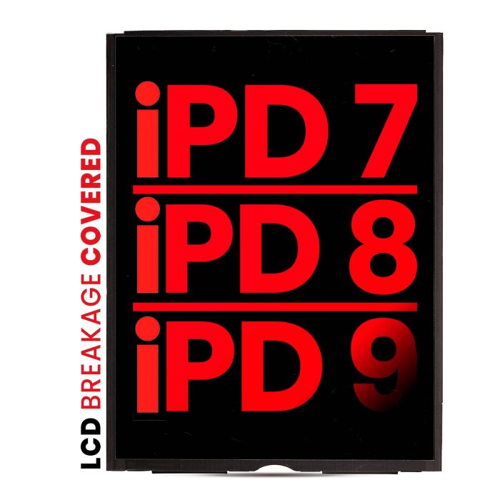 LCD für iPad 7 (2019)/ iPad 8 (2020)/ iPad 9 (2021) (Aftermarket Pro XO7)