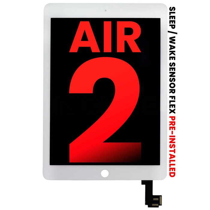 LCD Display Einheit mit Digitizer für iPad Air 2 (Aftermarket Plus) (Weiß)