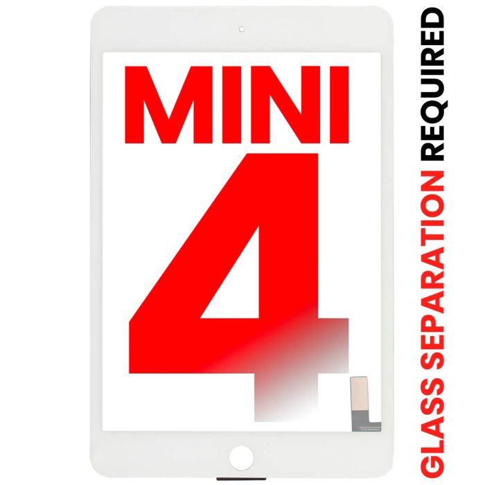 Digitizer für iPad Mini 4 (OCA vormontiert & Glas Separation Required) (Weiß)