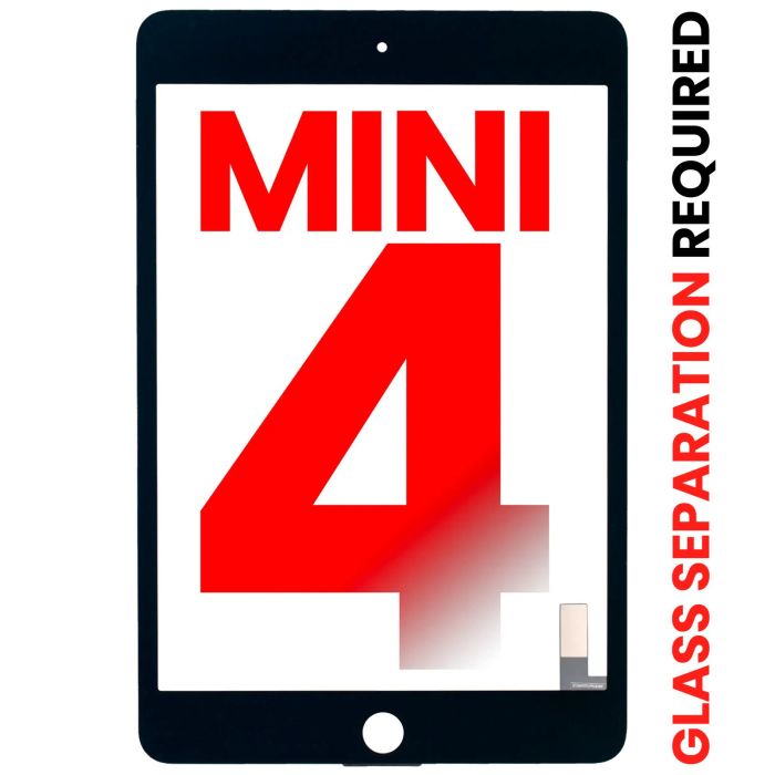 Digitizer für iPad Mini 4 (OCA vormontiert & Glas Separation Required) (Schwarz)