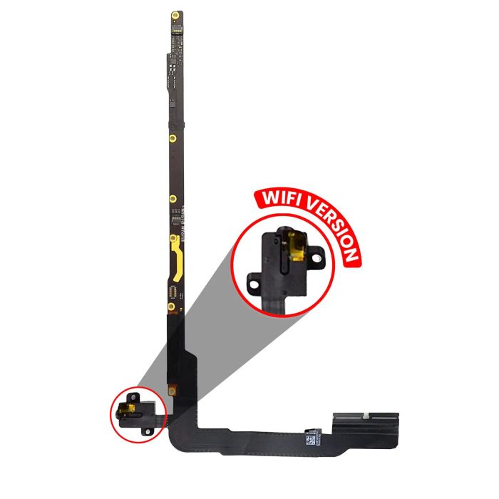 Kopfhörerbuchse und PCB Platine mit Flexkabel für iPad 3/ iPad 4 (WLAN nur)