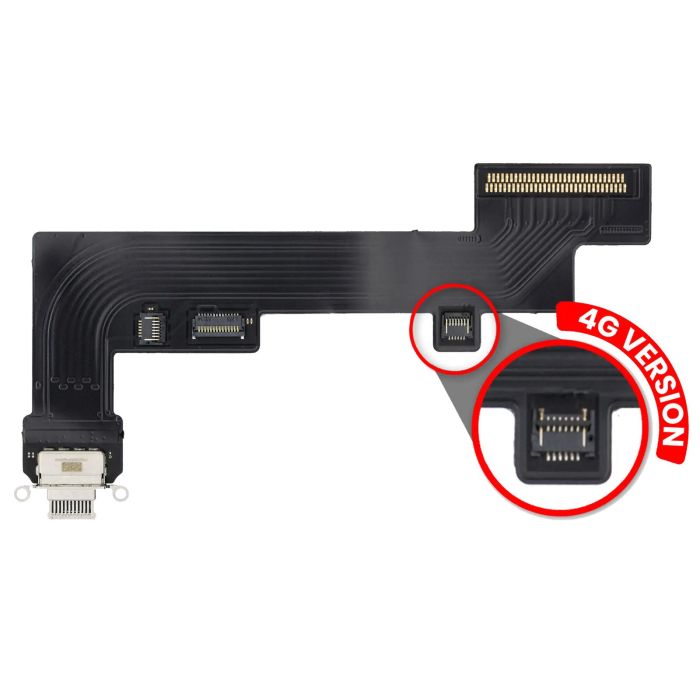Ladebuchse Flexkabel für iPad Air 4/ iPad Air 5 (Cellular) (Weiß)