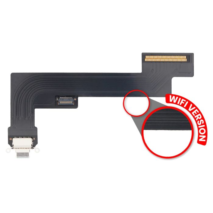Ladebuchse Flexkabel für iPad Air 4 (WLAN nur) (Aftermarket Plus) (Himmelblau)
