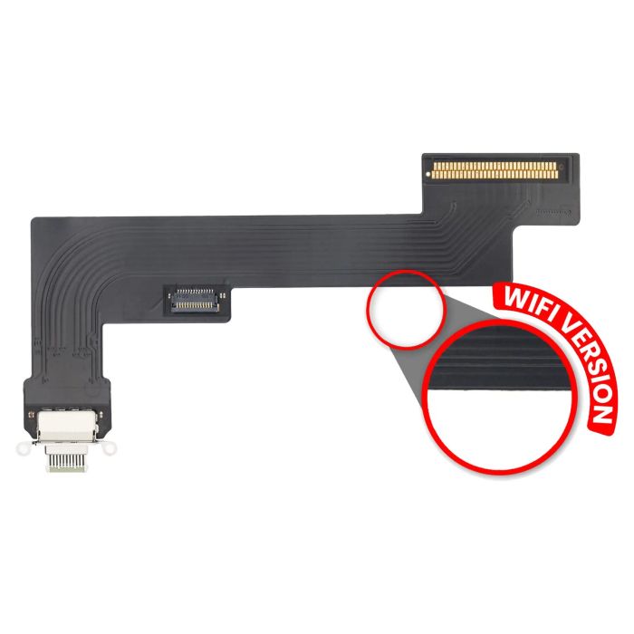 Ladebuchse Flexkabel für iPad Air 4 (WLAN nur) (Aftermarket Plus) (Grün)