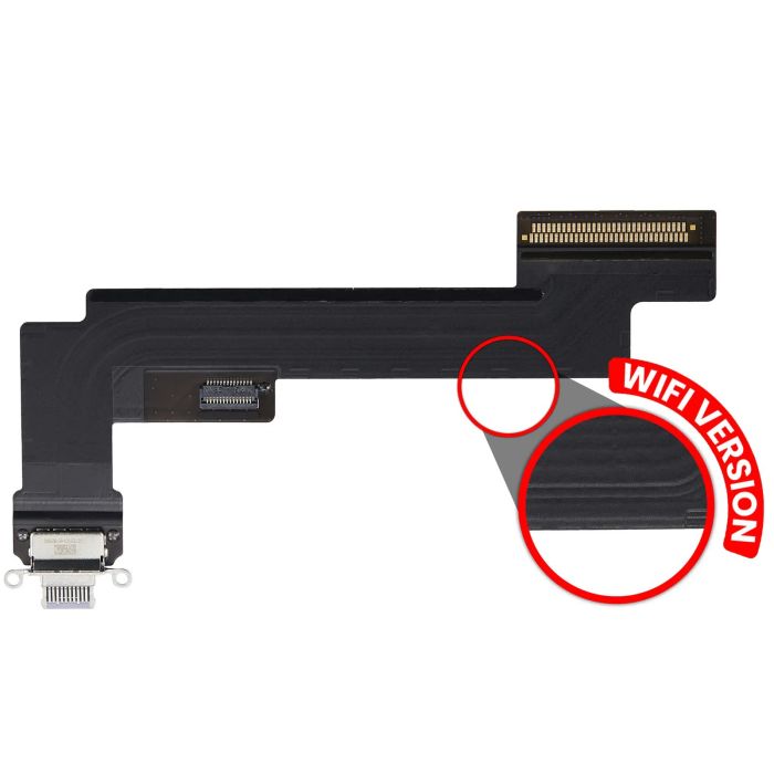 Ladebuchse Flexkabel für iPad Air 5 (WLAN nur) (Premium) (Lila)