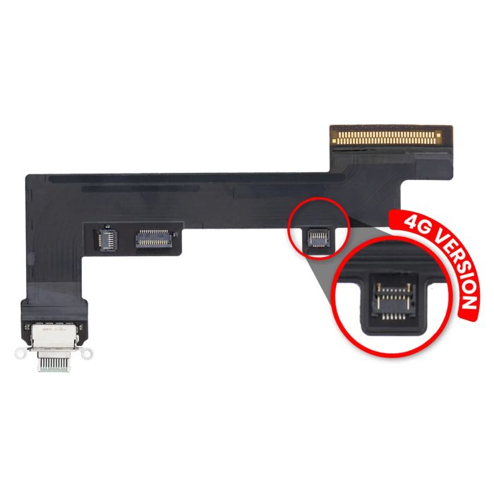Ladebuchse Flexkabel für iPad Air 4/ iPad Air 5 (Cellular) (Premium) (Grün)