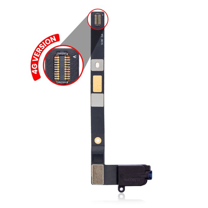 Kopfhörerbuchse mit Flexkabel für iPad Mini 4 (Cellular) (Schwarz)