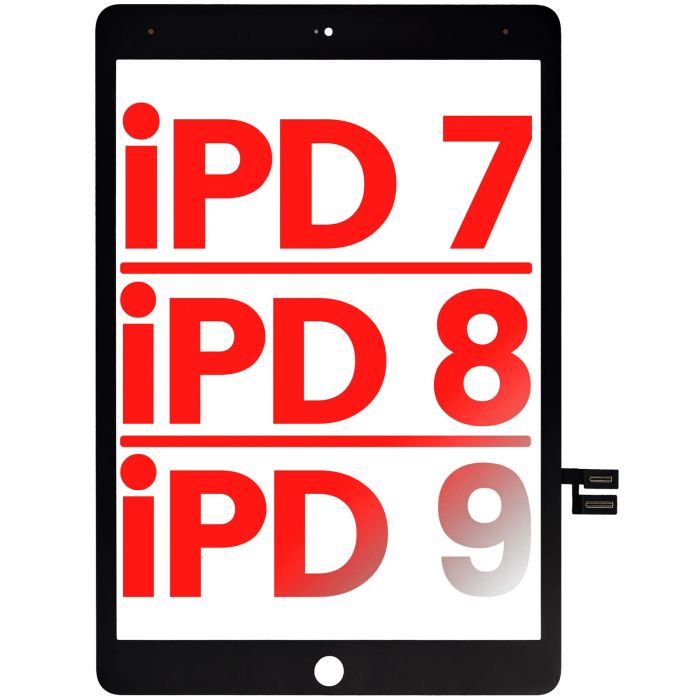 Digitizer für iPad 7 (2019)/ iPad 8 (2020)/ iPad 9 (2021) (Schwarz)