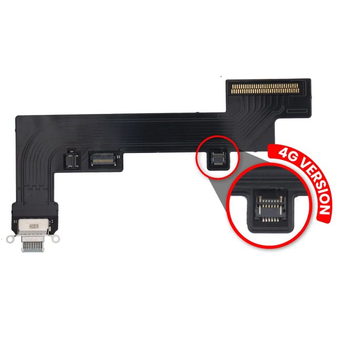 Ladebuchse Flexkabel für iPad Air 4 (Cellular) (Premium) (Himmelblau)