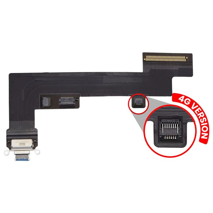 Ladebuchse Flexkabel für iPad Air 5 (Cellular) (Premium) (Blau)