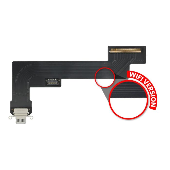 Ladebuchse Flexkabel für iPad Air 4 (WLAN nur) (Premium) (Weiß)