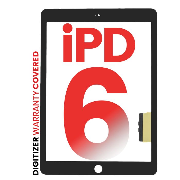 Digitizer für iPad 6 (2018) (Aftermarket Pro XO7) (Schwarz)