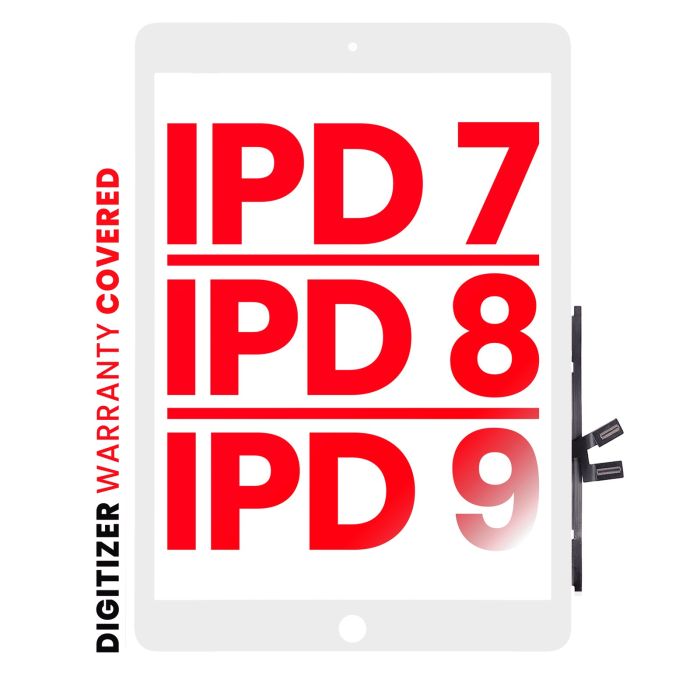 Digitizer für iPad 7 (2019) (2020) (2021) (Aftermarket Pro XO7) (Weiß)