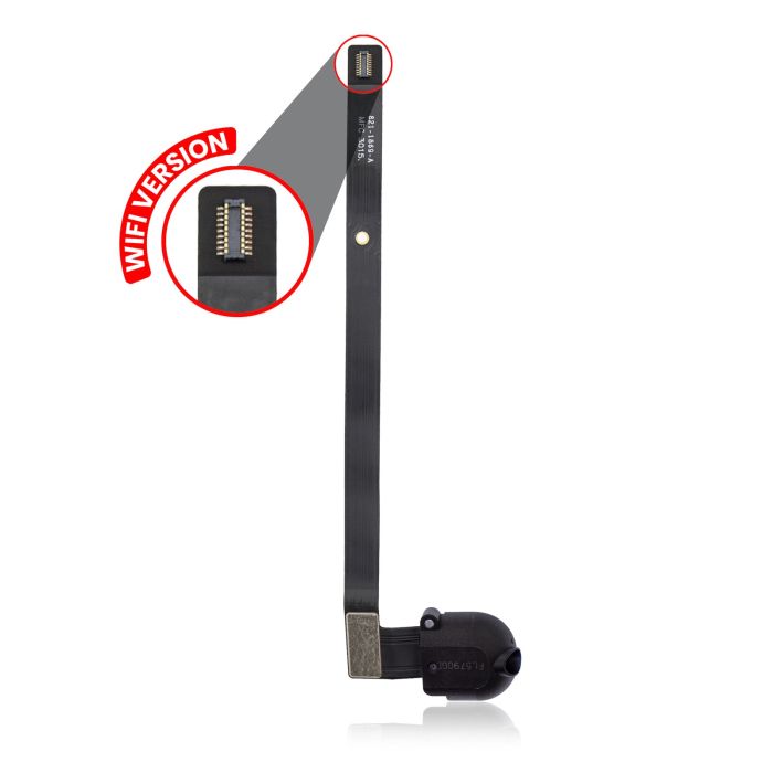 Kopfhörerbuchse Flexkabel für iPad Air 1/ iPad 5 (2017)/ iPad 6 (2018) (Schwarz)