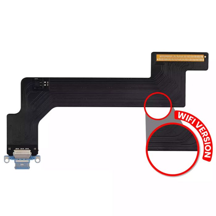 Ladebuchse Flexkabel für iPad 10 (2022) (WLAN nur) (Aftermarket Plus) (Blau)