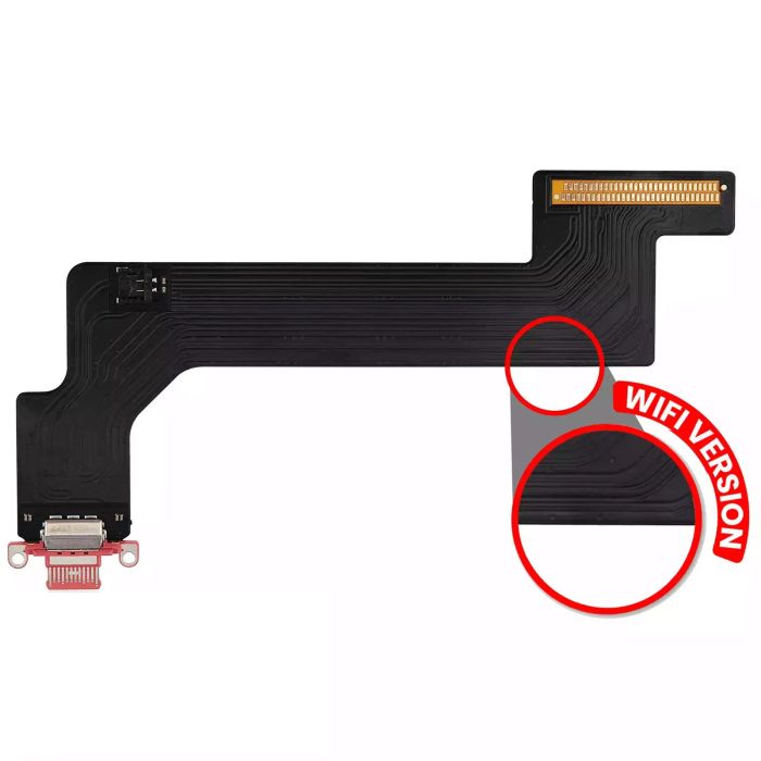Ladebuchse Flexkabel für iPad 10 (2022) (WLAN nur) (Aftermarket Plus) (Pink)